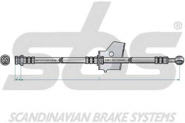 SBS 1330853498 Гальмівний шланг