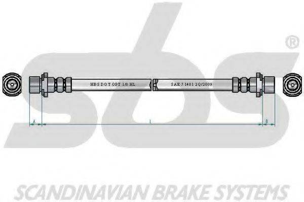 SBS 13308545172 Гальмівний шланг