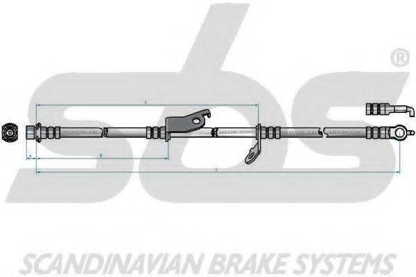 SBS 13308545176 Гальмівний шланг