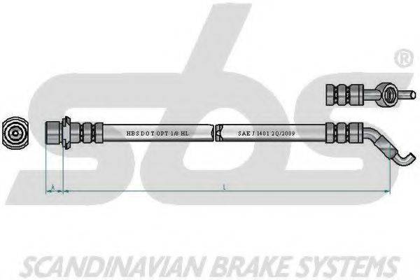 SBS 13308545182 Гальмівний шланг