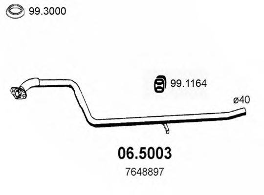 ASSO 065003 Труба вихлопного газу