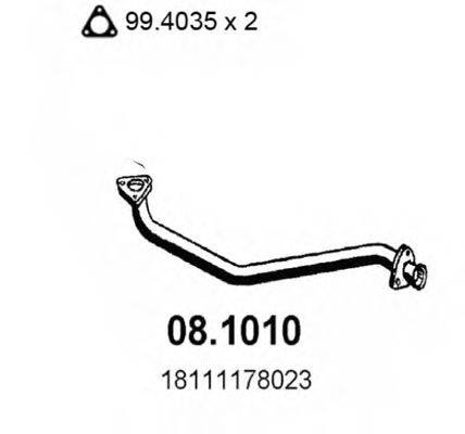 ASSO 081010 Труба вихлопного газу