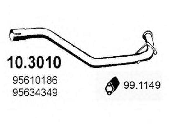ASSO 103010 Труба вихлопного газу