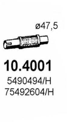 ASSO 104001 Труба вихлопного газу