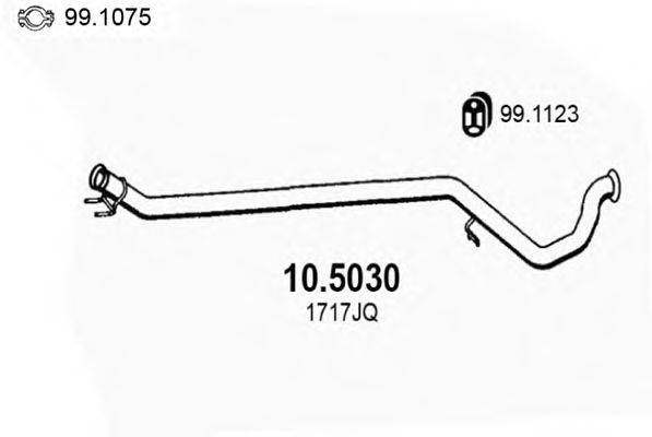 ASSO 105030 Труба вихлопного газу