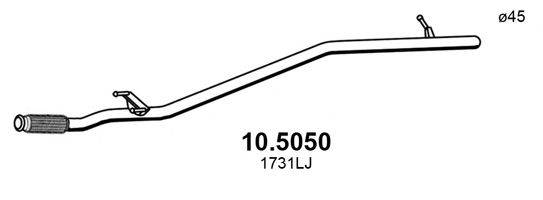 ASSO 105050 Труба вихлопного газу