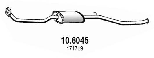 ASSO 106045 Середній глушник вихлопних газів