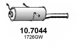 ASSO 107044 Глушник вихлопних газів кінцевий