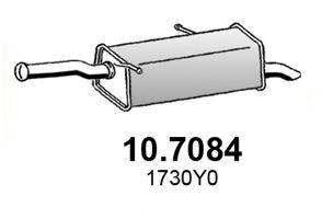 ASSO 107084 Глушник вихлопних газів кінцевий