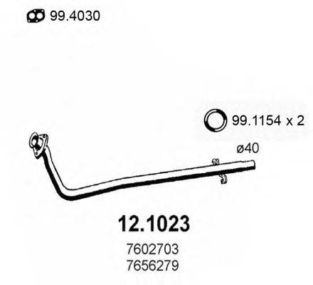 ASSO 121023 Труба вихлопного газу
