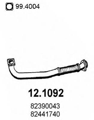 ASSO 121092 Труба вихлопного газу