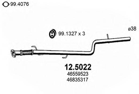 ASSO 125022 Труба вихлопного газу