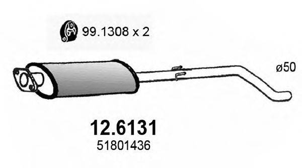 ASSO 126131 Середній глушник вихлопних газів