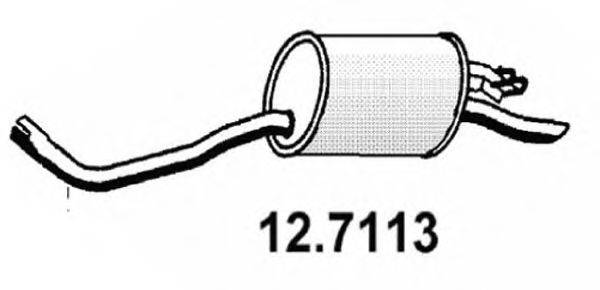 ASSO 127113 Глушник вихлопних газів кінцевий