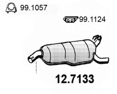 ASSO 127133 Глушник вихлопних газів кінцевий
