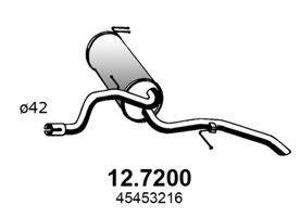 ASSO 127200 Глушник вихлопних газів кінцевий