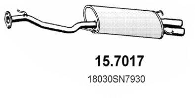 ASSO 157017 Глушник вихлопних газів кінцевий