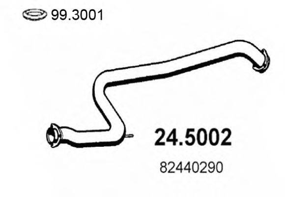 ASSO 245002 Труба вихлопного газу