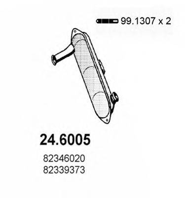 ASSO 246005 Середній глушник вихлопних газів