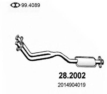 ASSO 282002 Передглушувач вихлопних газів