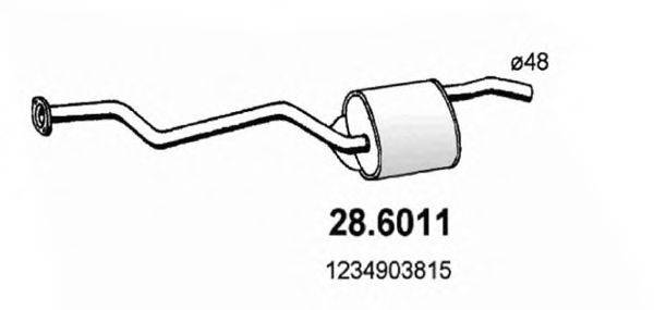 ASSO 286011 Середній глушник вихлопних газів