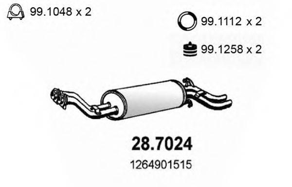 ASSO 287024 Глушник вихлопних газів кінцевий