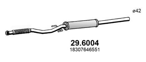 ASSO 296004 Середній глушник вихлопних газів