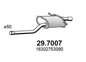 ASSO 297007 Глушник вихлопних газів кінцевий