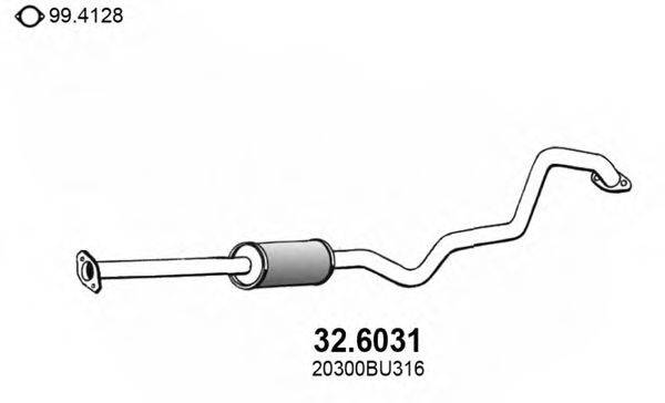 ASSO 326031 Середній глушник вихлопних газів