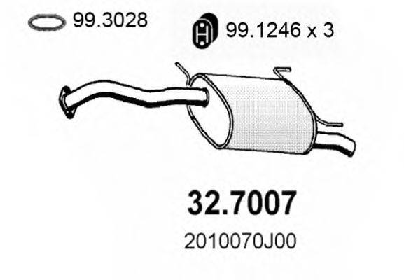 ASSO 327007 Глушник вихлопних газів кінцевий