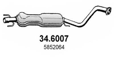 ASSO 346007 Середній глушник вихлопних газів