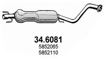 ASSO 346081 Середній глушник вихлопних газів