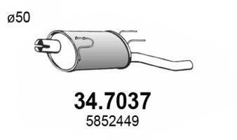 ASSO 347037 Глушник вихлопних газів кінцевий