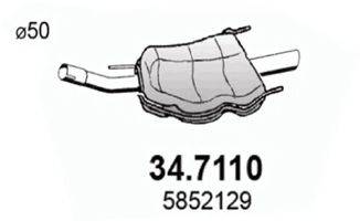 ASSO 347110 Глушник вихлопних газів кінцевий