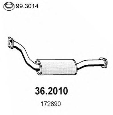 ASSO 362010 Передглушувач вихлопних газів