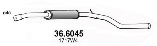 ASSO 366045 Середній глушник вихлопних газів