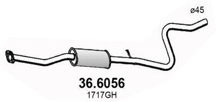 ASSO 366056 Середній глушник вихлопних газів