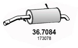 ASSO 367084 Глушник вихлопних газів кінцевий