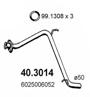 ASSO 403014 Труба вихлопного газу