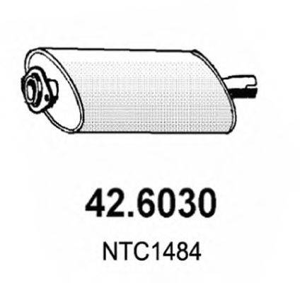 ASSO 426030 Середній глушник вихлопних газів