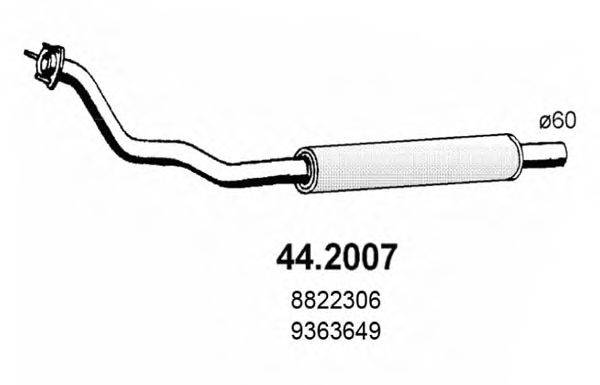 ASSO 442007 Передглушувач вихлопних газів