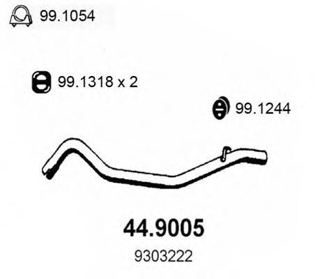 ASSO 449005 Труба вихлопного газу