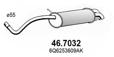 ASSO 467032 Глушник вихлопних газів кінцевий