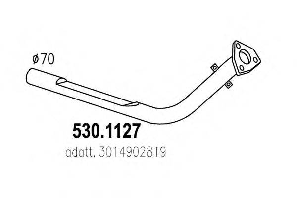 ASSO 5301127 Труба вихлопного газу