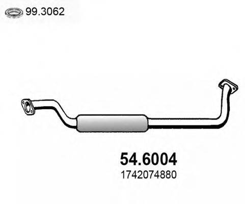 ASSO 546004 Середній глушник вихлопних газів