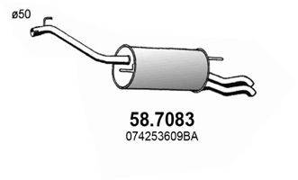 ASSO 587083 Глушник вихлопних газів кінцевий