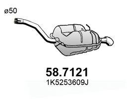 ASSO 587121 Глушник вихлопних газів кінцевий