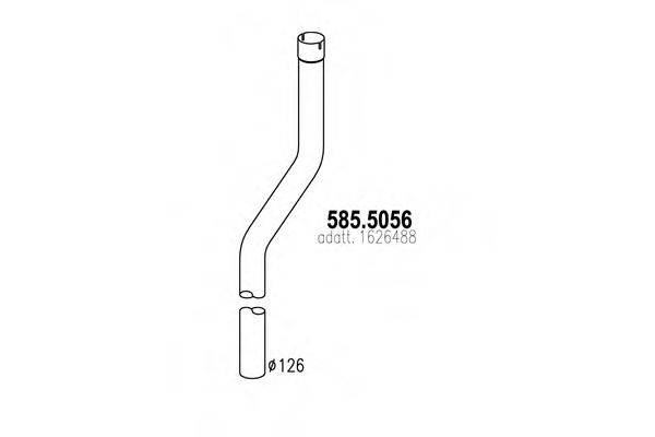 ASSO 5855056 Труба вихлопного газу