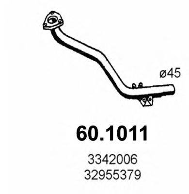 ASSO 601011 Труба вихлопного газу