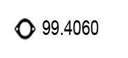 ASSO 994060 Прокладка, труба вихлопного газу